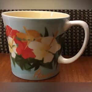 Starbucks 2010 Hawaii Hibiscus Floral China Mug